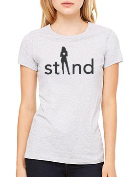 Womens Short Sleeve Stand For Love Tee